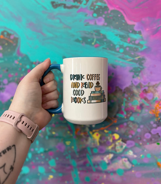 Book theme mugs