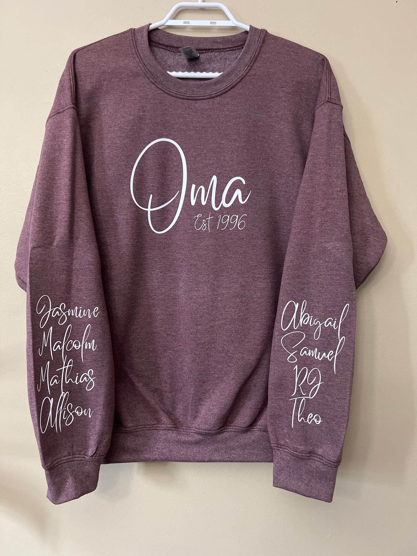 Custom crewnecks