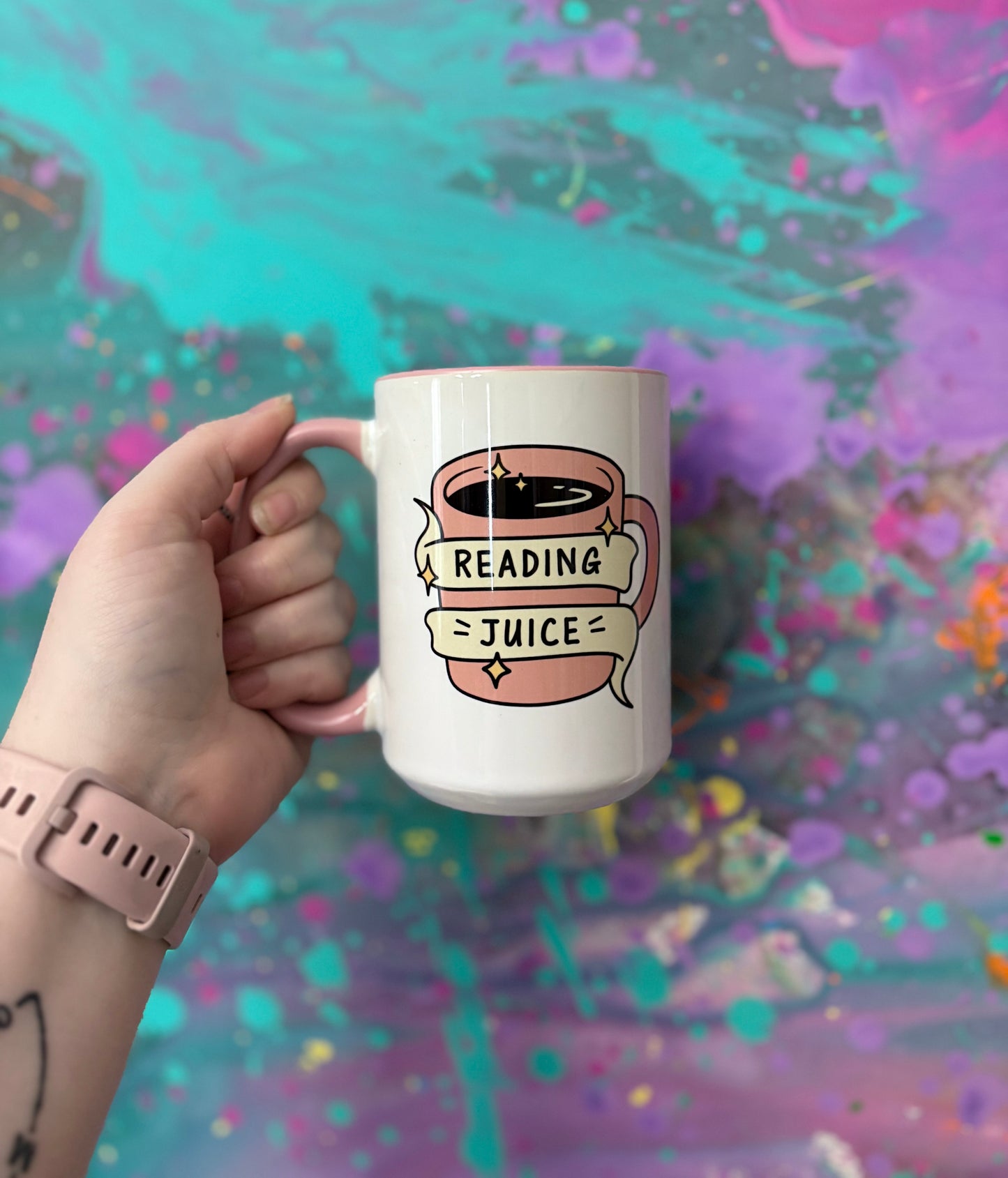 Book theme mugs