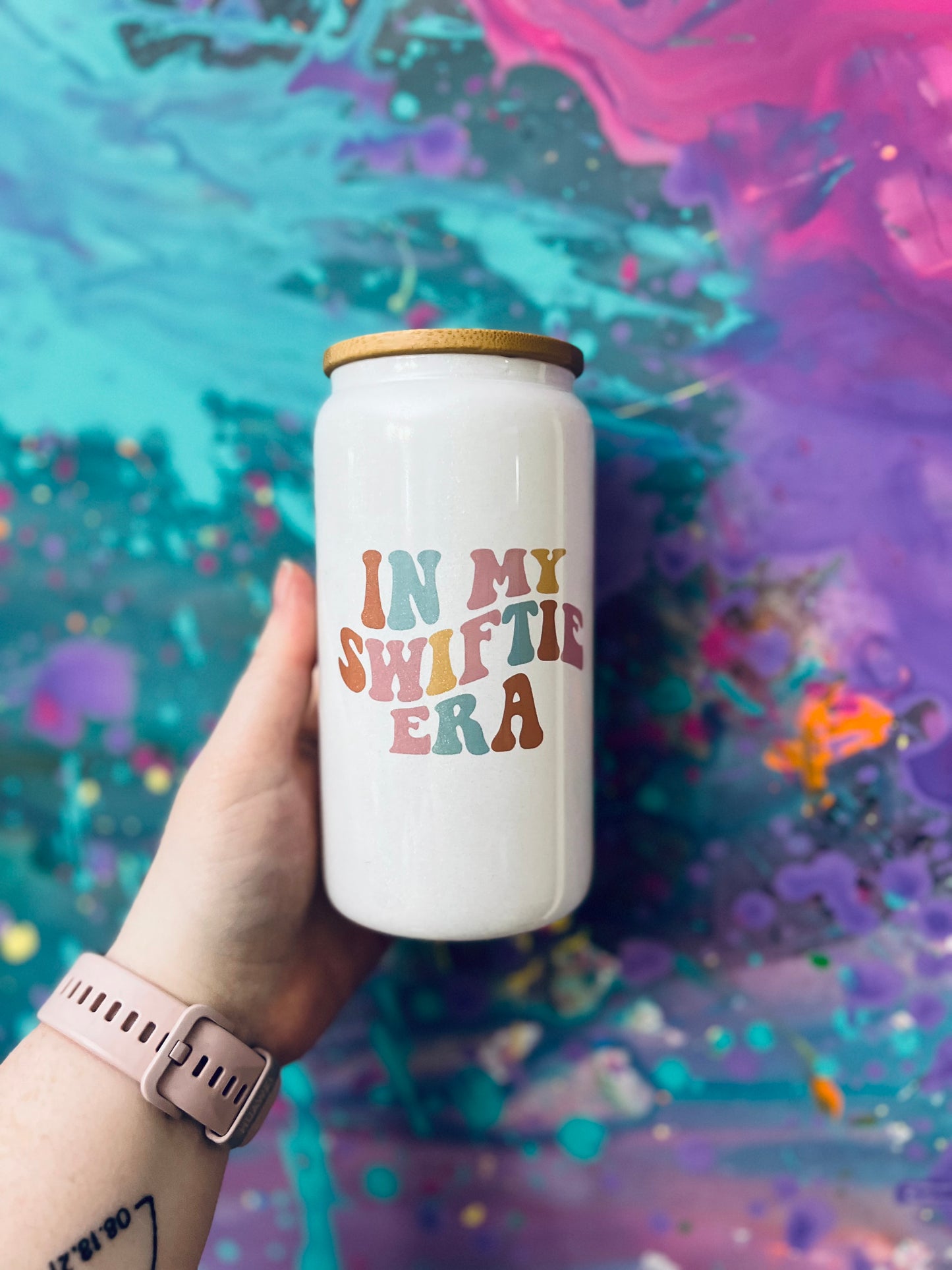 Glitter 16oz glasses
