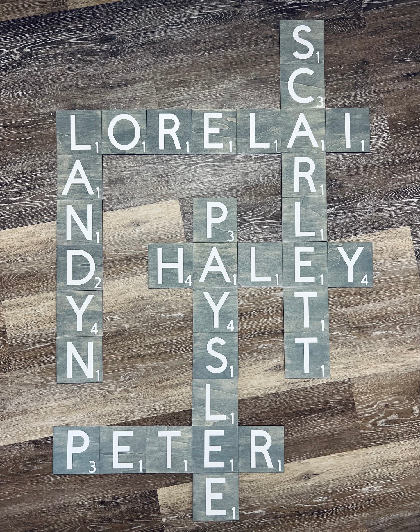 Scrabble Tile Wall Pieces