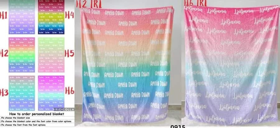 Personalized Name Blankets