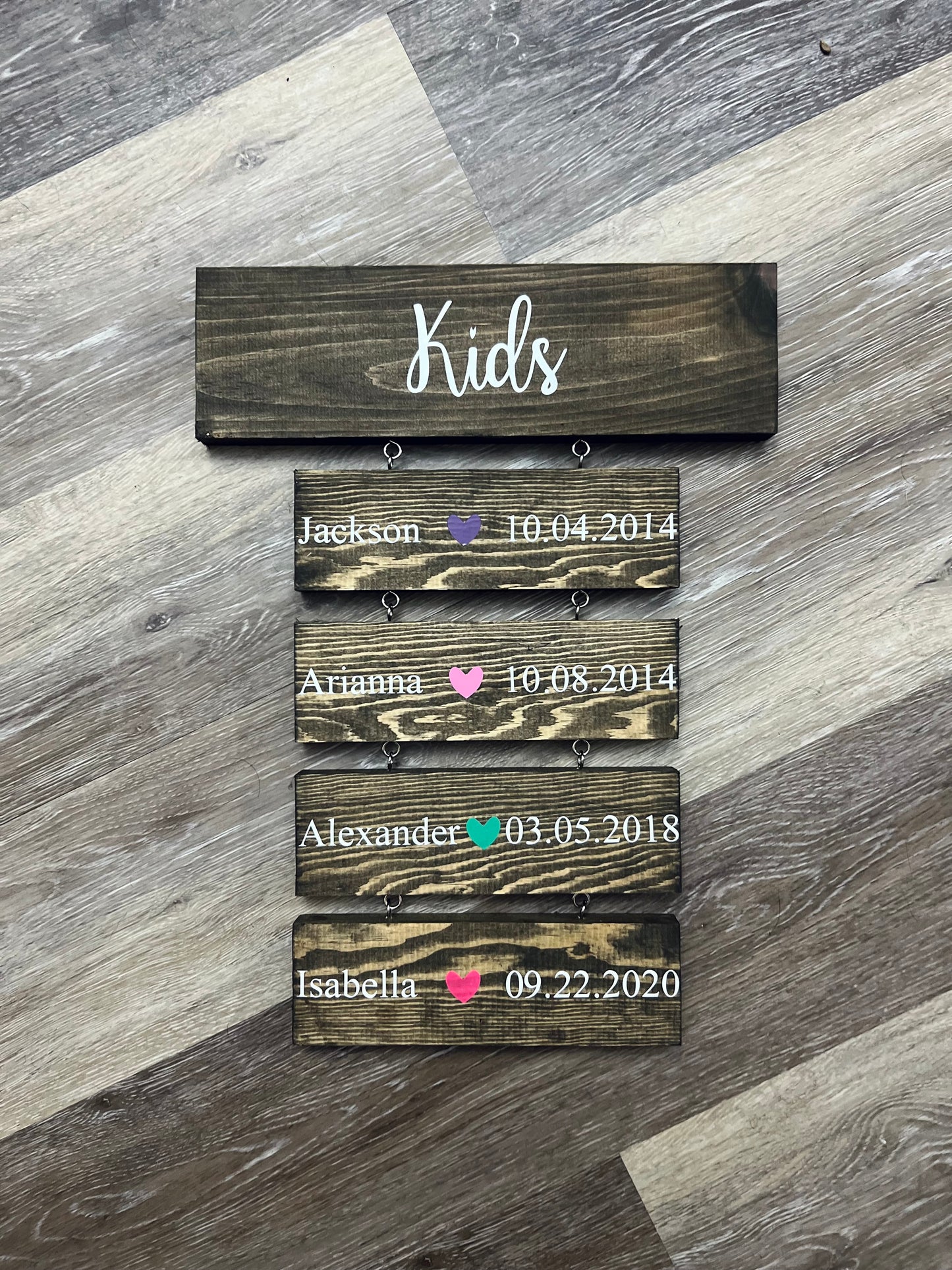 Wooden plaques