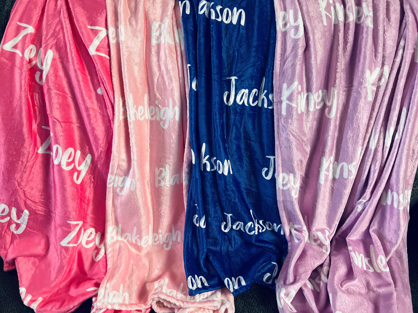 Personalized Name Blankets