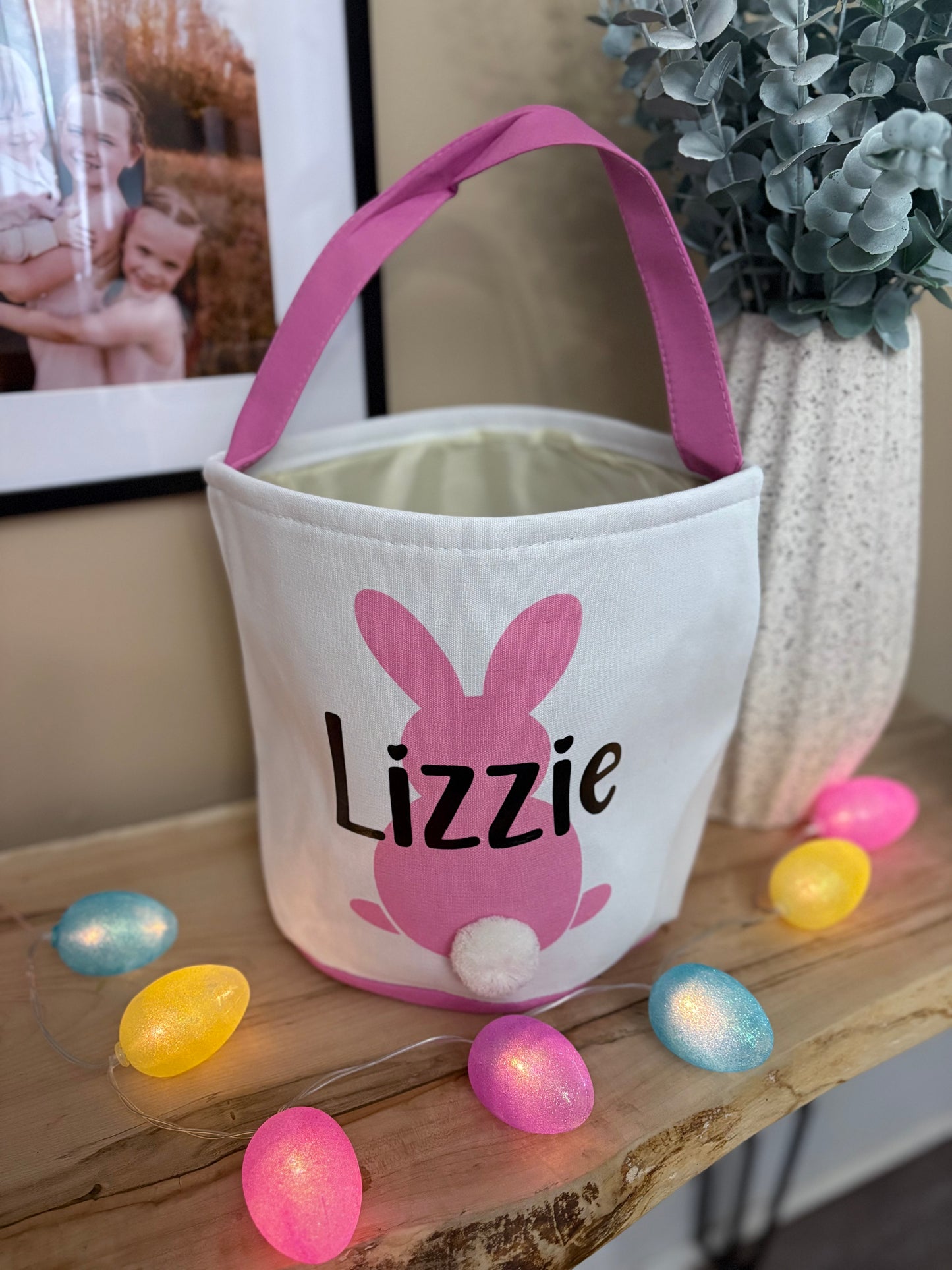 Pompom Easter baskets