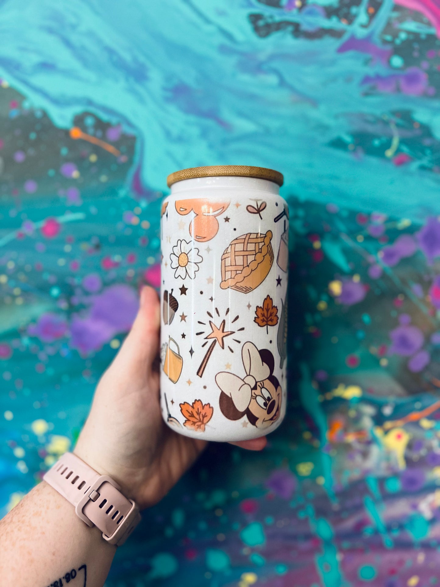 Glitter 16oz glasses