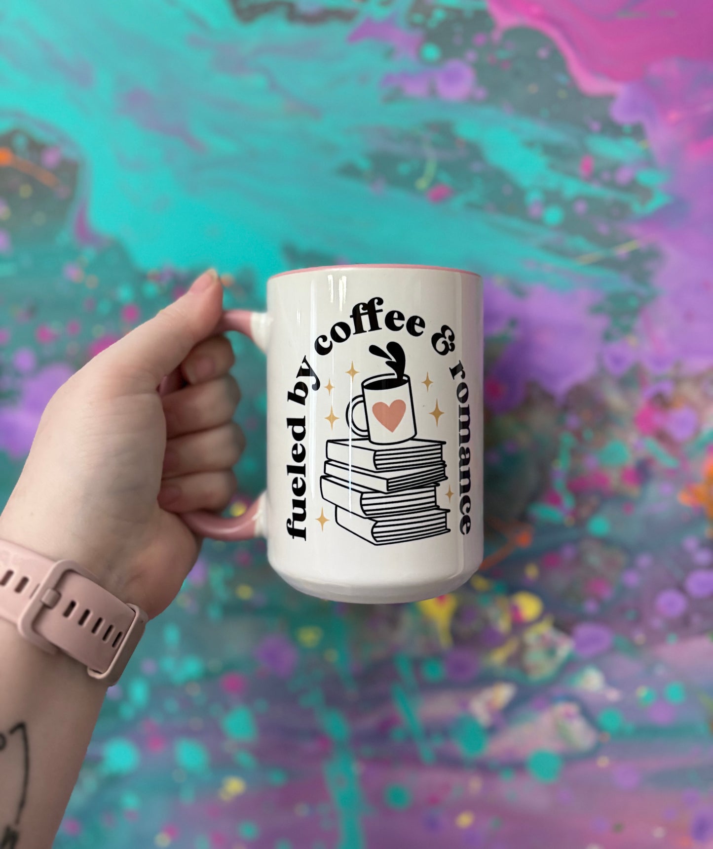 Book theme mugs