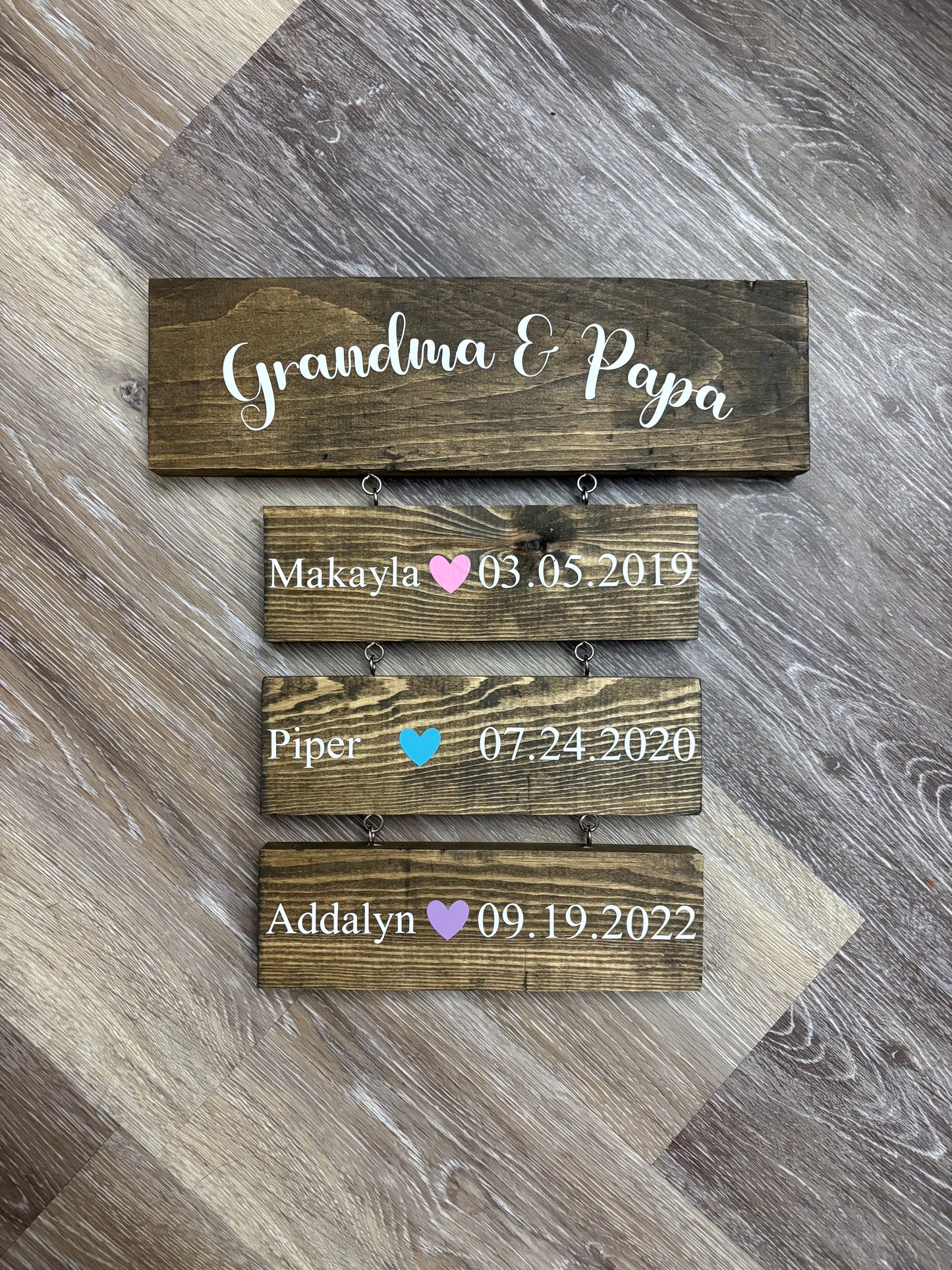 Wooden plaques