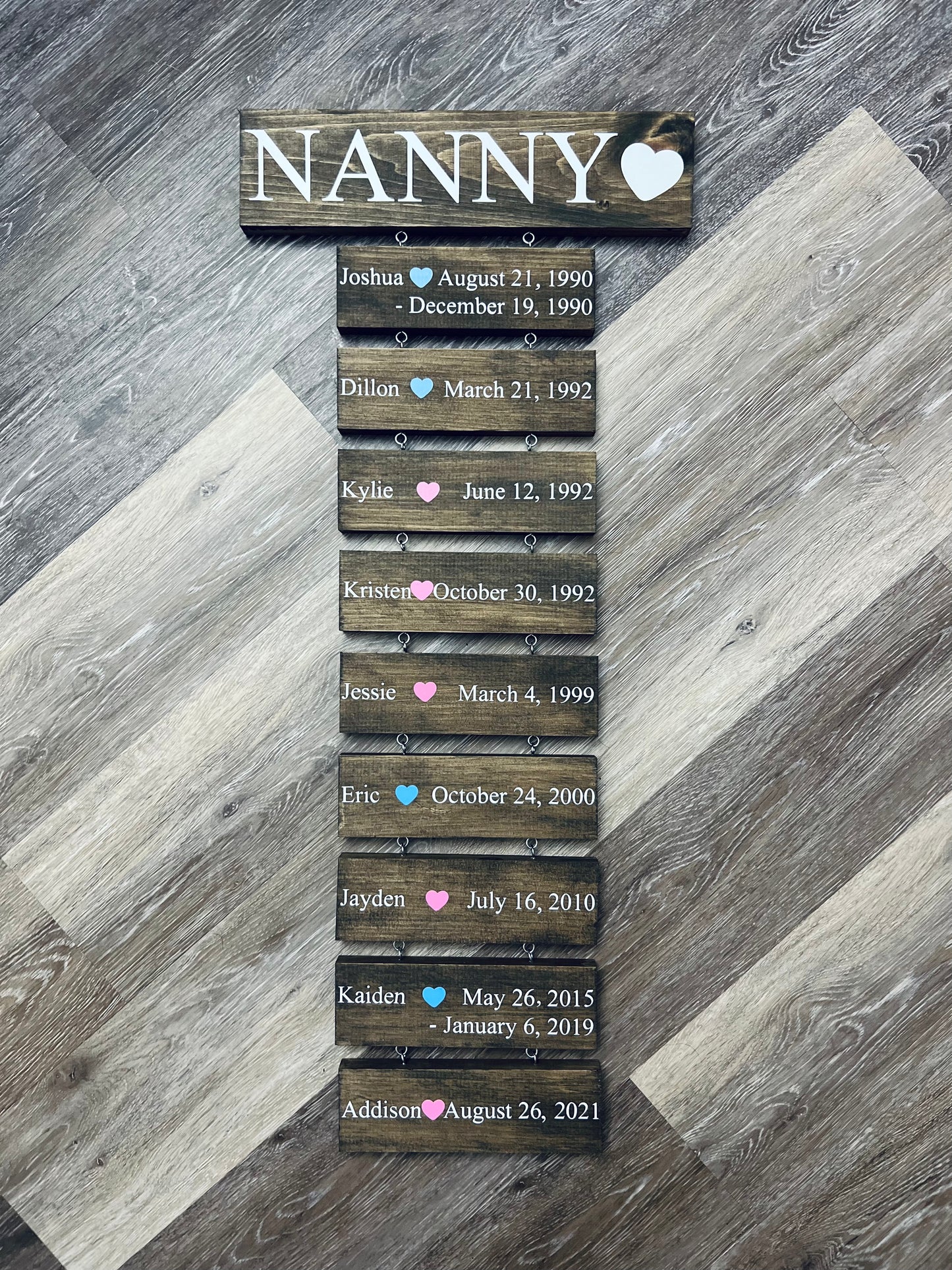 Wooden plaques
