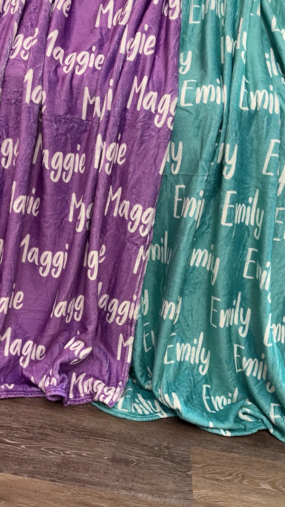 Personalized Name Blankets