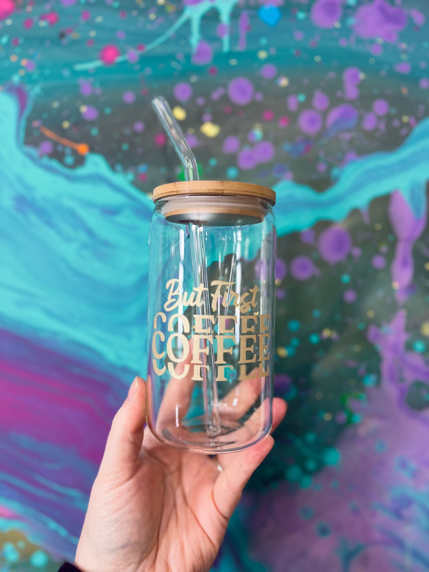 16oz vinyl glass cups