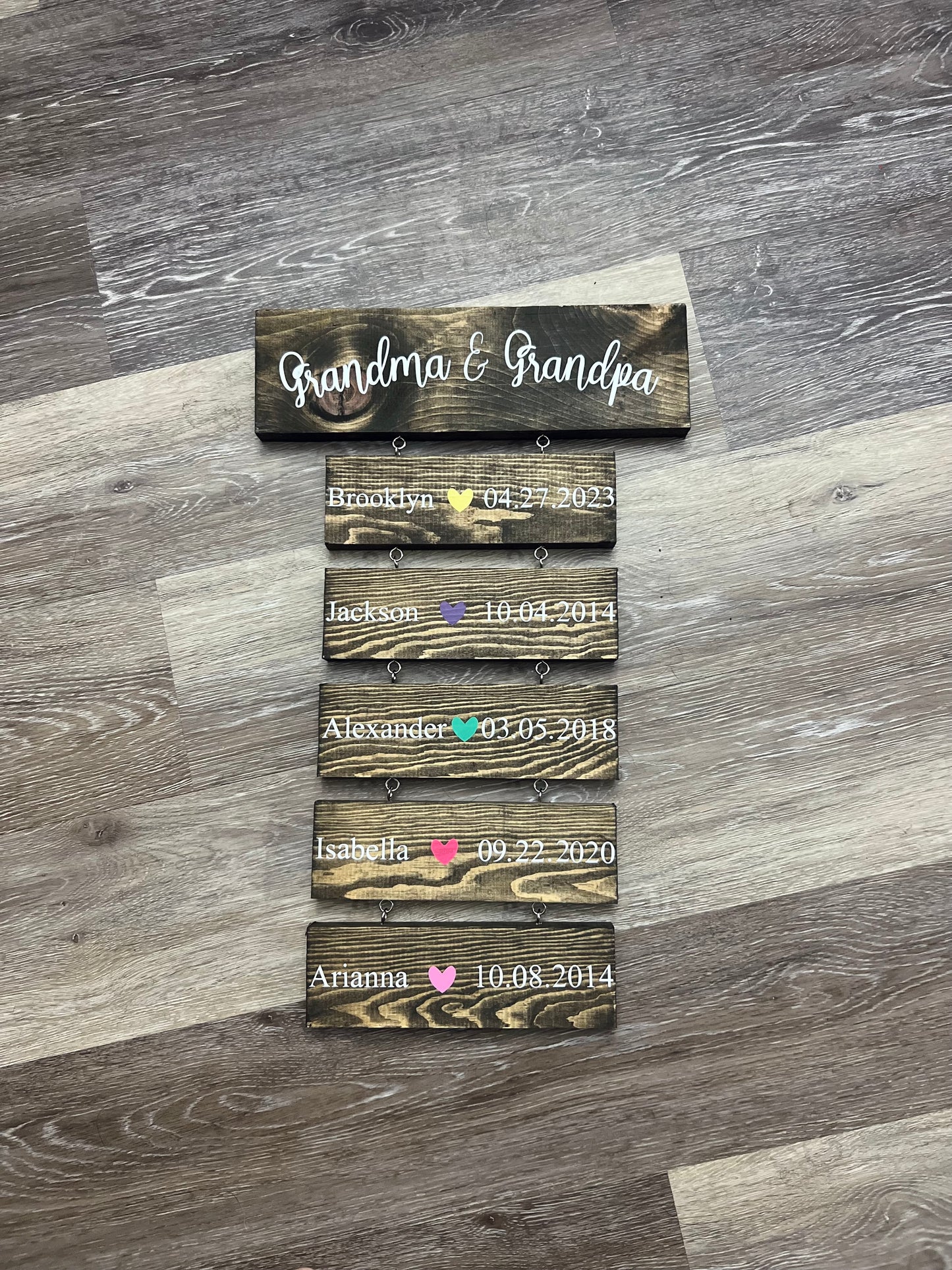 Wooden plaques