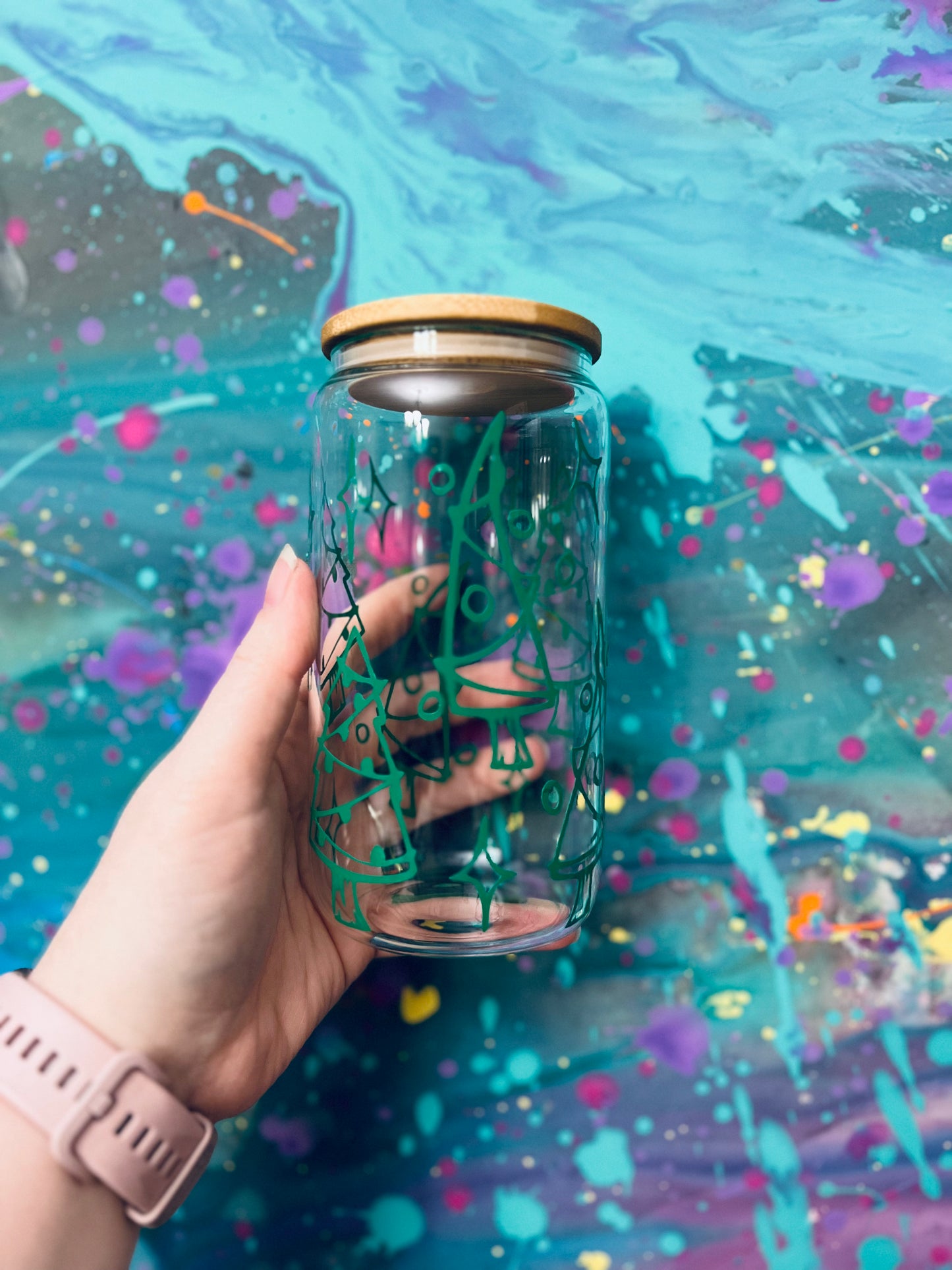 16oz vinyl glass cups