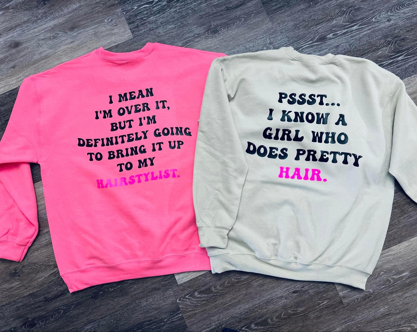Custom crewnecks