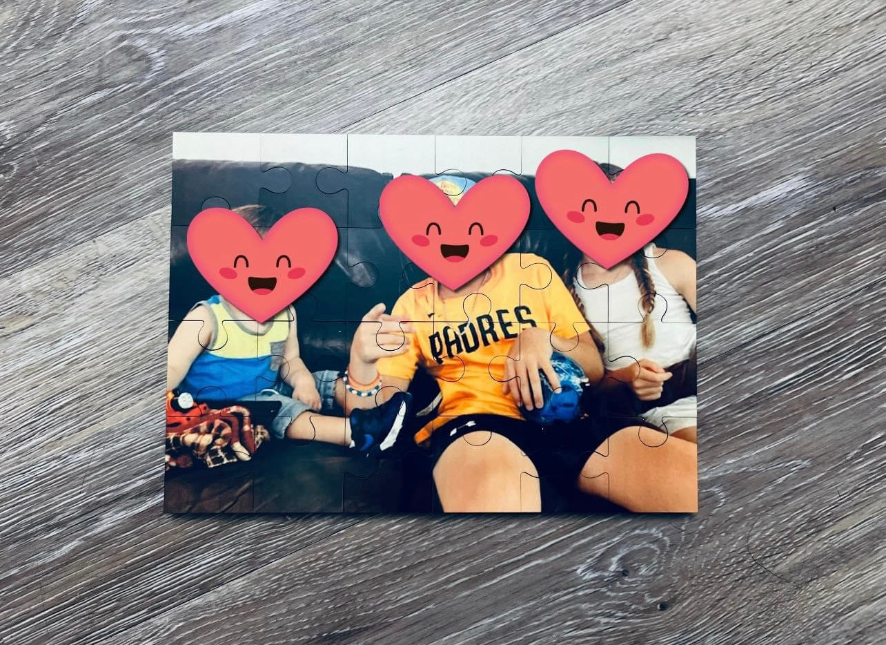Custom MDF photo puzzles