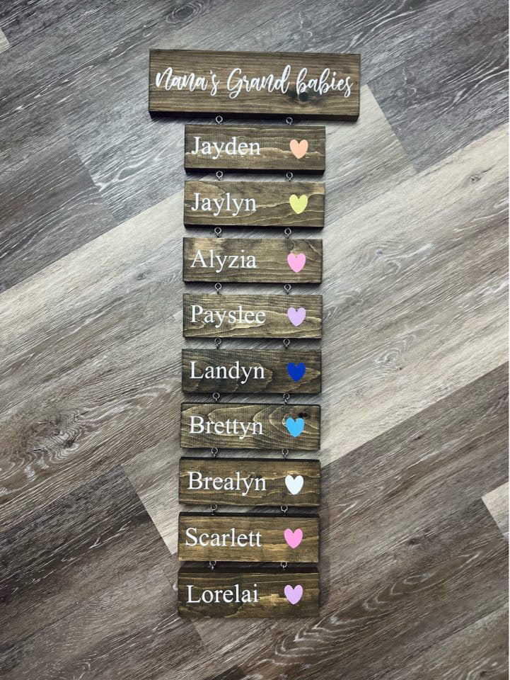 Wooden plaques