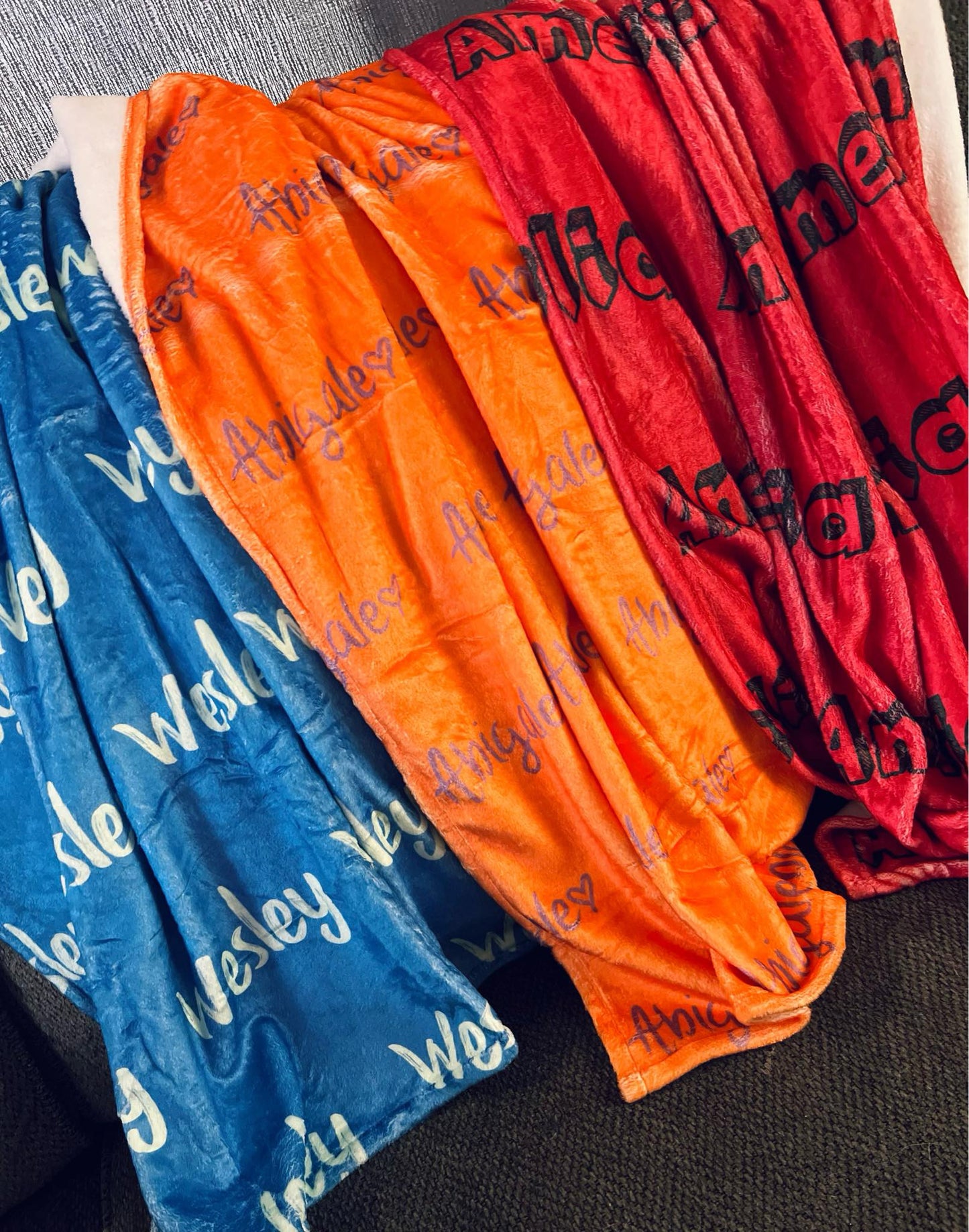 Personalized Name Blankets