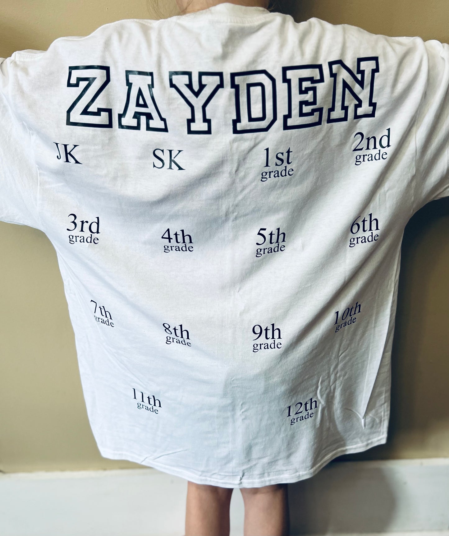 School Handprint shirt