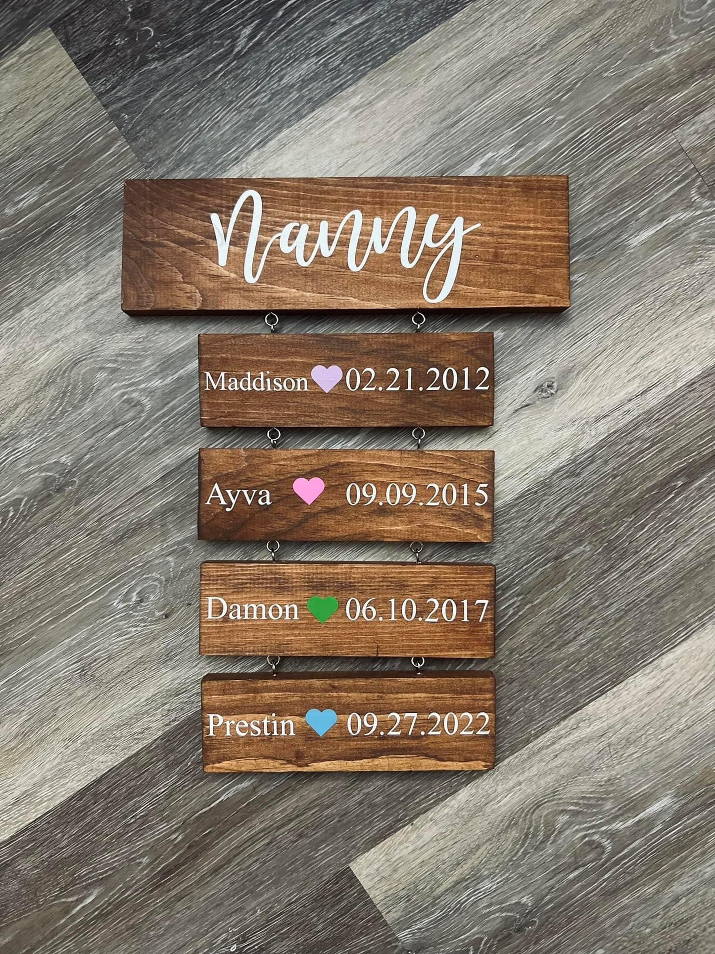 Wooden plaques