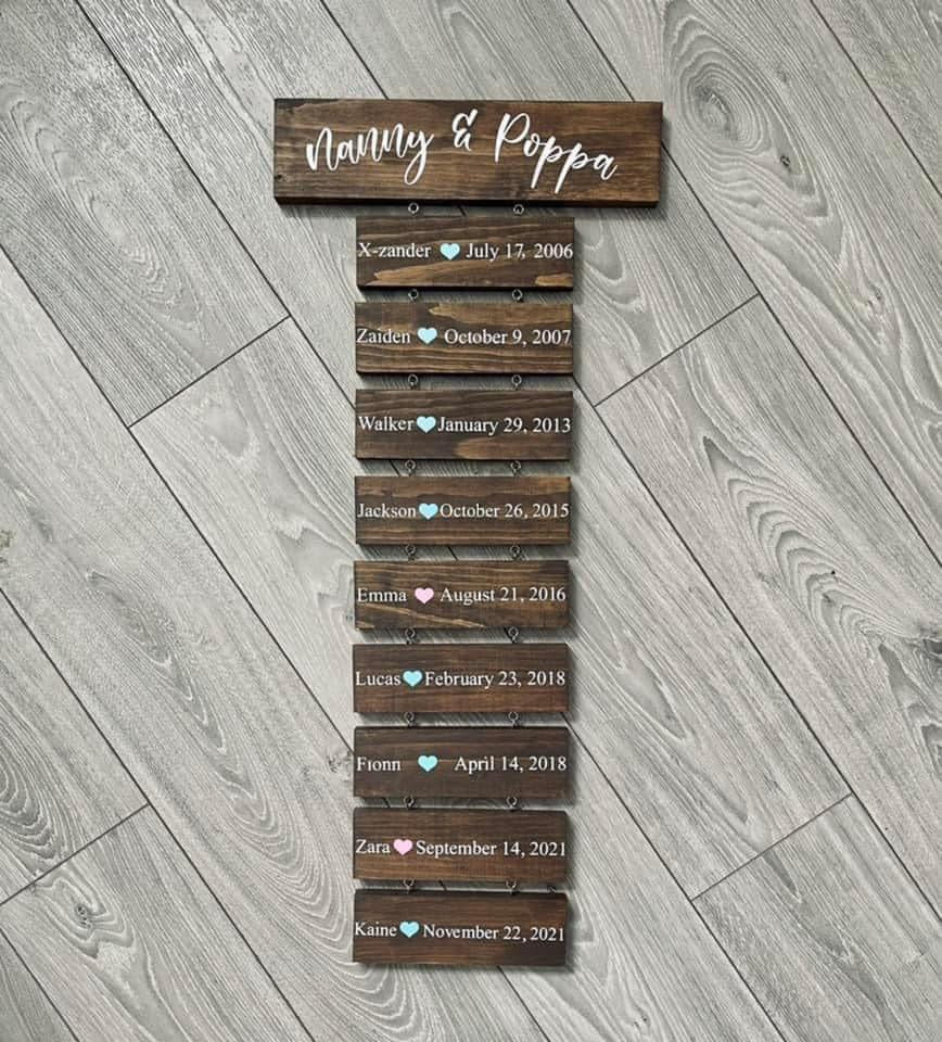 Wooden plaques