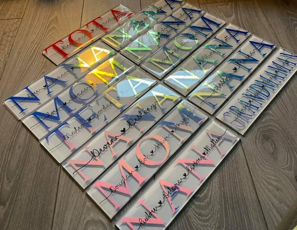 Personalized Glass Plaques