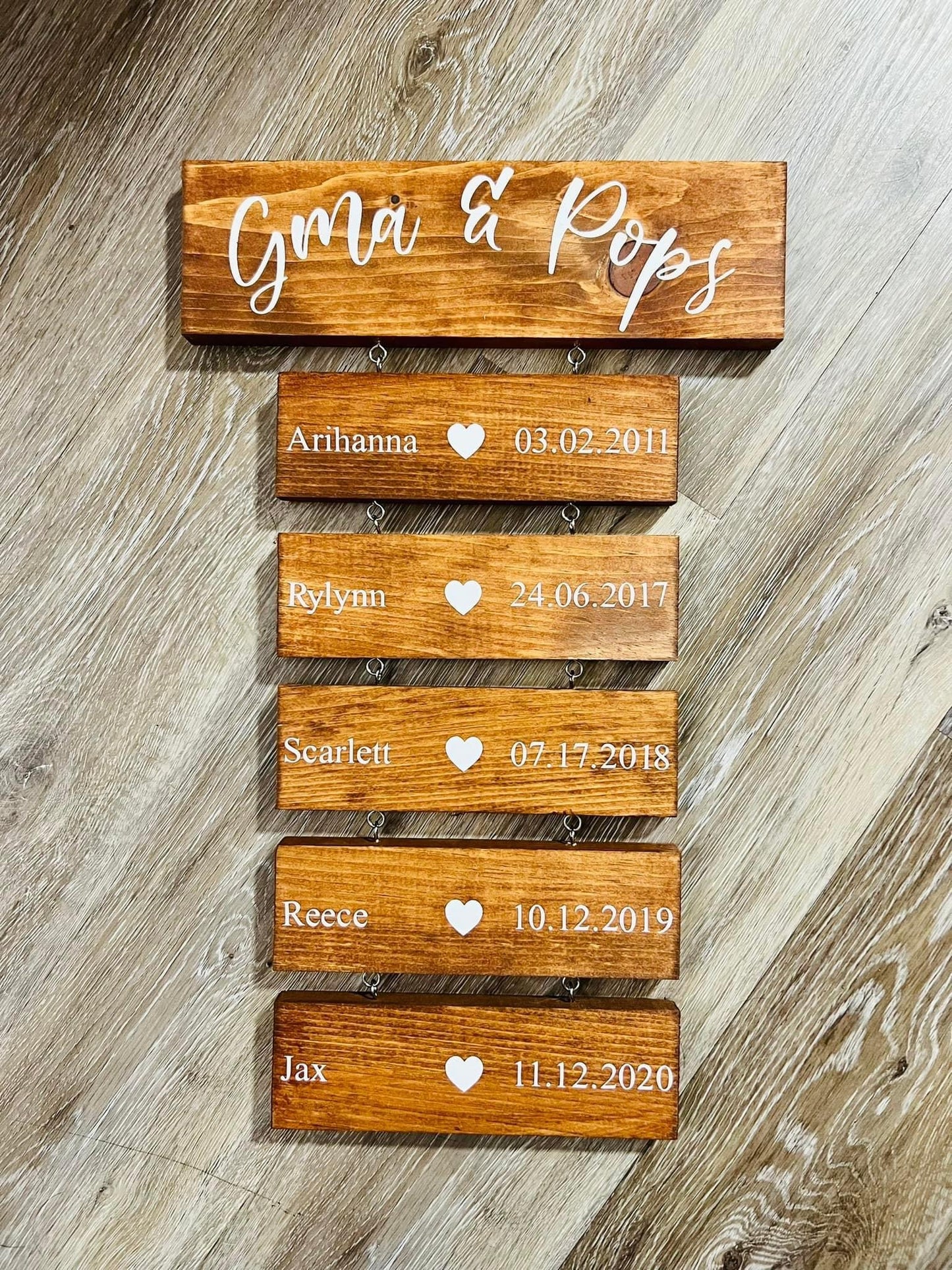 Wooden plaques