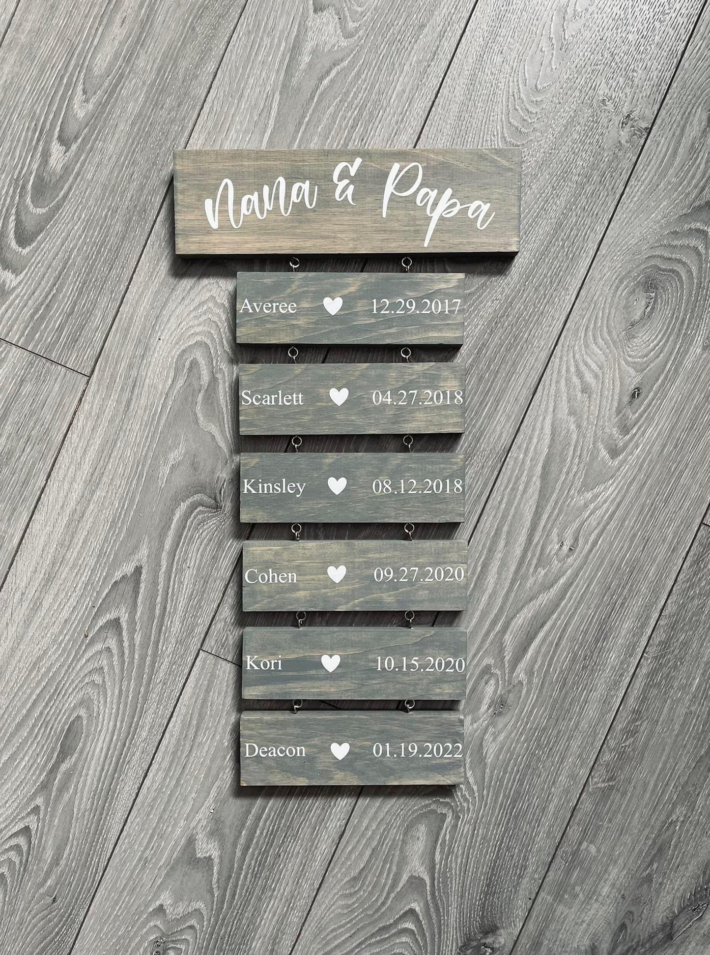 Wooden plaques