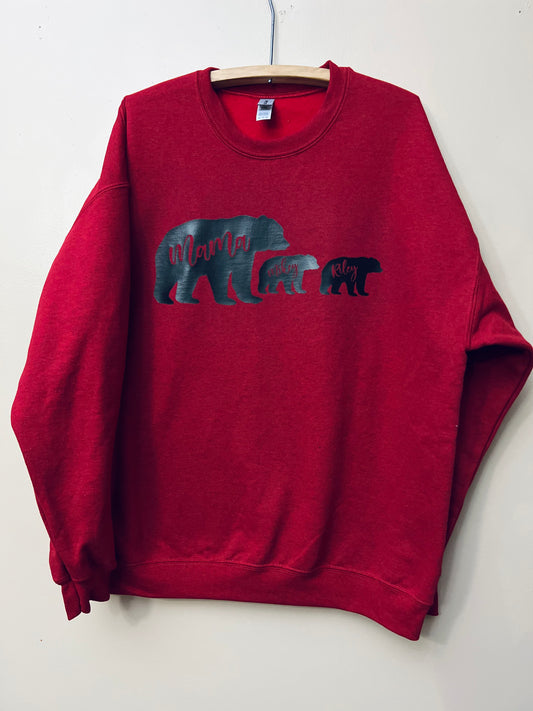 Mama bear crew neck